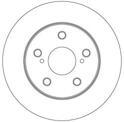 TRW Brzdový kotúč TRW DF3970 (DF3970)