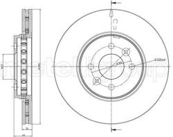 METELLI Brzdový kotúč METELLI 23-1468C (23-1468C)