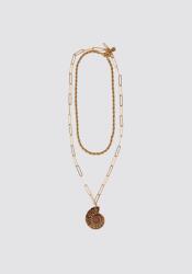 ZARA Arany Nyaklánc Szett Ksb ereszcsatorna 50CM 76CM