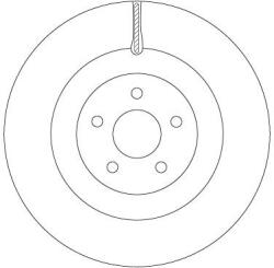 TRW Brzdový kotúč TRW DF6871 (DF6871)