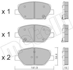 METELLI Sada brzdových platničiek kotúčovej brzdy METELLI 22-1178-0 (22-1178-0)