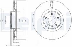 DELPHI Brzdový kotúč DELPHI BG9079C (BG9079C)