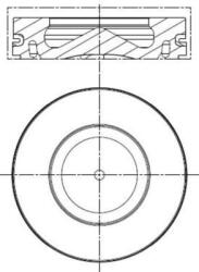 MAHLE Piest MAHLE 081 PI 00100 000 (081 PI 00100 000)