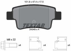 TEXTAR Sada brzdových platničiek kotúčovej brzdy TEXTAR 2434901 (2434901)