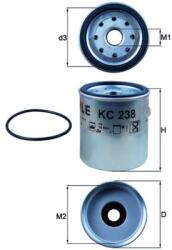 MAHLE Filtr Paliwa Jeep / Chrysler (kc 238d)