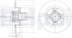 DELPHI Tarcza Ham. Z Loz. Renault Megane I 25mm (bg9029rs)