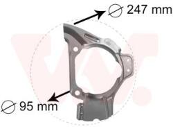 VAN WEZEL Ochranný plech proti rozstreku, Brzdový kotúč VAN WEZEL 1754371 (1754371)