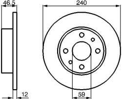 Bosch Brzdový kotúč BOSCH 0 986 478 353 (0 986 478 353)