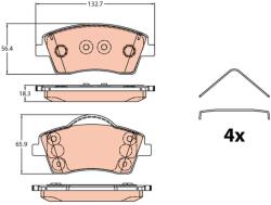 TRW Sada brzdových platničiek kotúčovej brzdy TRW GDB2323 (GDB2323)