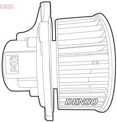 DENSO Vnútorný ventilátor DENSO DEA43003 (DEA43003)