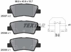 TEXTAR Sada brzdových platničiek kotúčovej brzdy TEXTAR 2533701 (2533701)