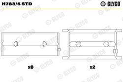 GLYCO Ložisko kľukového hriadeľa GLYCO H783/5 STD (H783/5 STD)