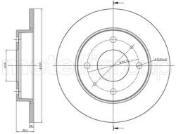 METELLI Brzdový kotúč METELLI 23-0768C (23-0768C)