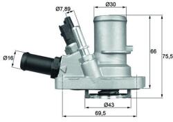MAHLE Termostat chladenia MAHLE TI 144 88 (TI 144 88)