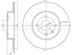 METELLI Brzdový kotúč METELLI 23-0799C (23-0799C)