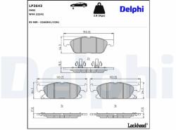 DELPHI Klocki Hamulcowe Przod (lp3643)