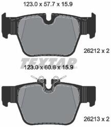 TEXTAR Sada brzdových platničiek kotúčovej brzdy TEXTAR 2621201 (2621201)