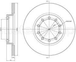 METELLI Brzdový kotúč METELLI 23-1469C (23-1469C)