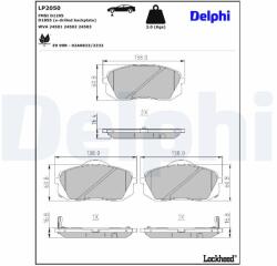 DELPHI Klocki Ham. Kia Carens (lp2050)