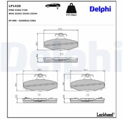 DELPHI Klocki Ham. Daewoo Musso (lp1420)