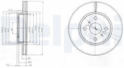 DELPHI Tarcza Ham. Toyota Yaris 06- (bg4053)