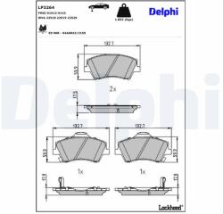 DELPHI Klocki Ham. Kia Niro 16- (lp3264)
