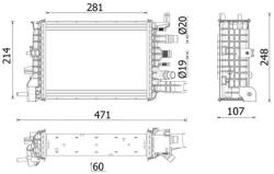 MAHLE Chladič motora MAHLE CR 2632 000P (CR 2632 000P)