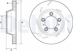 DELPHI Tarcza Ham. Tyl Lewa Porsche (bg9164c)