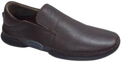Ciucaleti Pantofi barbati maro din piele naturala fara siret cu talpa flexibila SCV549MEL, marimea 43