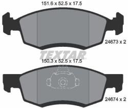 TEXTAR Sada brzdových platničiek kotúčovej brzdy TEXTAR 2467301 (2467301)