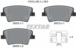 TEXTAR Sada brzdových platničiek kotúčovej brzdy TEXTAR 2431201 (2431201)