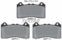 TEXTAR Sada brzdových platničiek kotúčovej brzdy TEXTAR 2256901 (2256901)