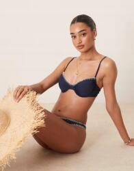  Stradivarius Sötétkék Bikini Felső B03 pdz M