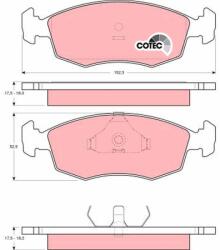 TRW Sada brzdových platničiek kotúčovej brzdy TRW GDB371 (GDB371)
