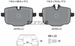 TEXTAR Sada brzdových platničiek kotúčovej brzdy TEXTAR 2470303 (2470303)