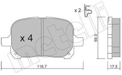METELLI Sada brzdových platničiek kotúčovej brzdy METELLI 22-0429-0 (22-0429-0)