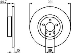 Bosch Brzdový kotúč BOSCH 0 986 478 668 (0 986 478 668)