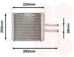 VAN WEZEL Výmenník tepla vnútorného kúrenia VAN WEZEL 81006027 (81006027)