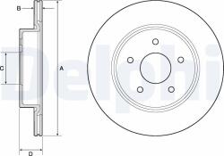 DELPHI Tarcza Ham. Tyl Nissan X-trail 13- (bg4779c)