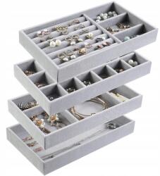  Display Ékszertartó Fülbevaló Gyűrűk 4 Db-os Szett (TYP1234)