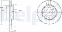 DELPHI Tarcza Ham. Vw Passat (bg2109)
