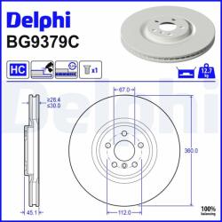 DELPHI Brzdový kotúč DELPHI BG9379C (BG9379C)