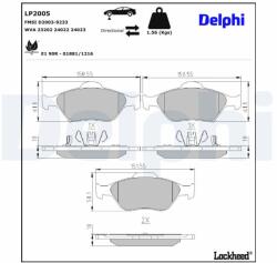 DELPHI Klocki Ham. Toyota Yaris 06- (lp2005)