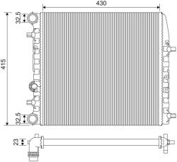 VALEO Chladič motora VALEO 733062 (733062)