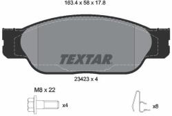 TEXTAR Sada brzdových platničiek kotúčovej brzdy TEXTAR 2342301 (2342301)