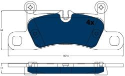 TRW Sada brzdových platničiek kotúčovej brzdy TRW GDB1875BTE (GDB1875BTE)