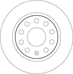 TRW Brzdový kotúč TRW DF6553 (DF6553)