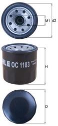 KNECHT Olejový filter KNECHT OC 1183 (OC 1183)