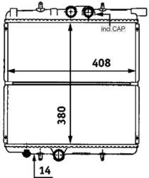 MAHLE Chladič motora MAHLE CR 527 000S (CR 527 000S)