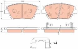 TRW Sada brzdových platničiek kotúčovej brzdy TRW GDB3540 (GDB3540)